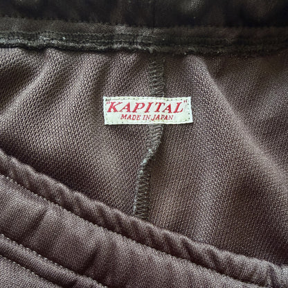 Kapital Ska Tape Jersey Flare Track Pants - M