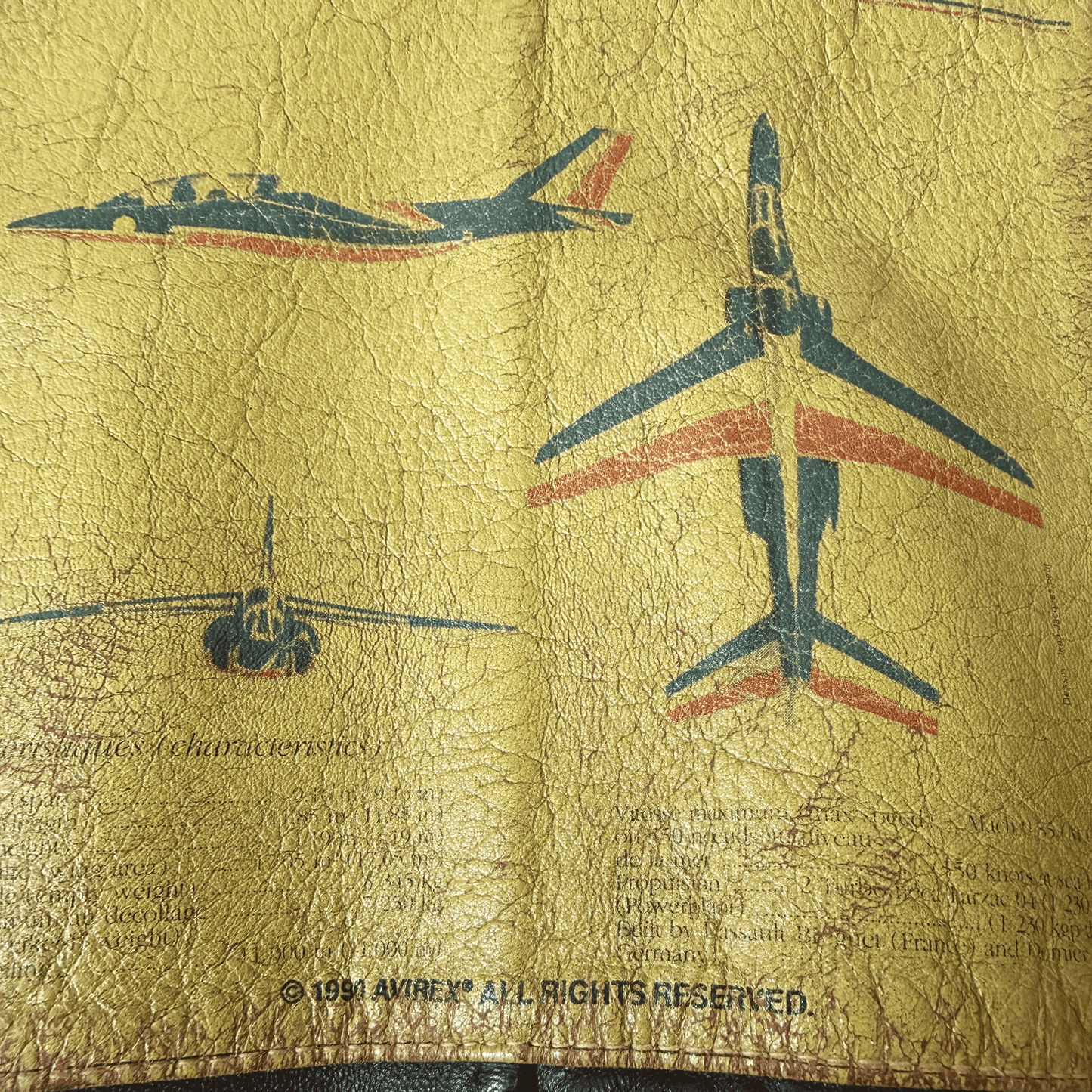 Avirex 1990 'Alpha Jet' A2 Leather Flight Jacket - L