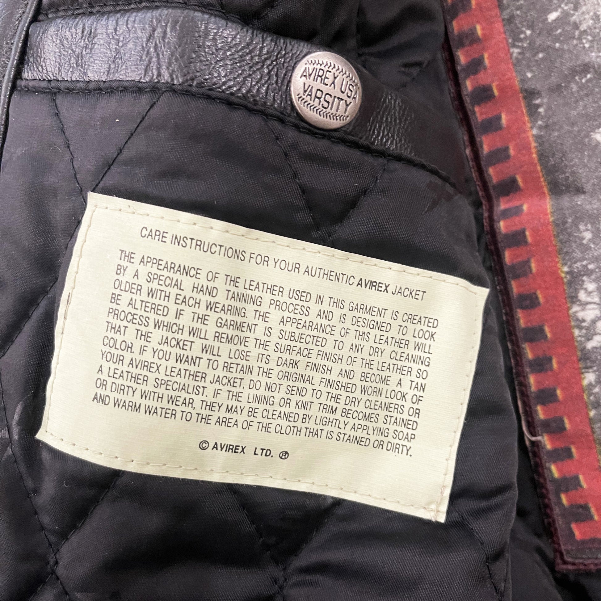 Avirex Leather Varsity Jacket