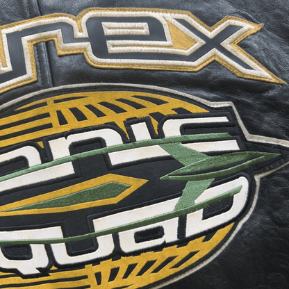 Avirex 'Sonic Squad' Leather Varsity Jacket - L