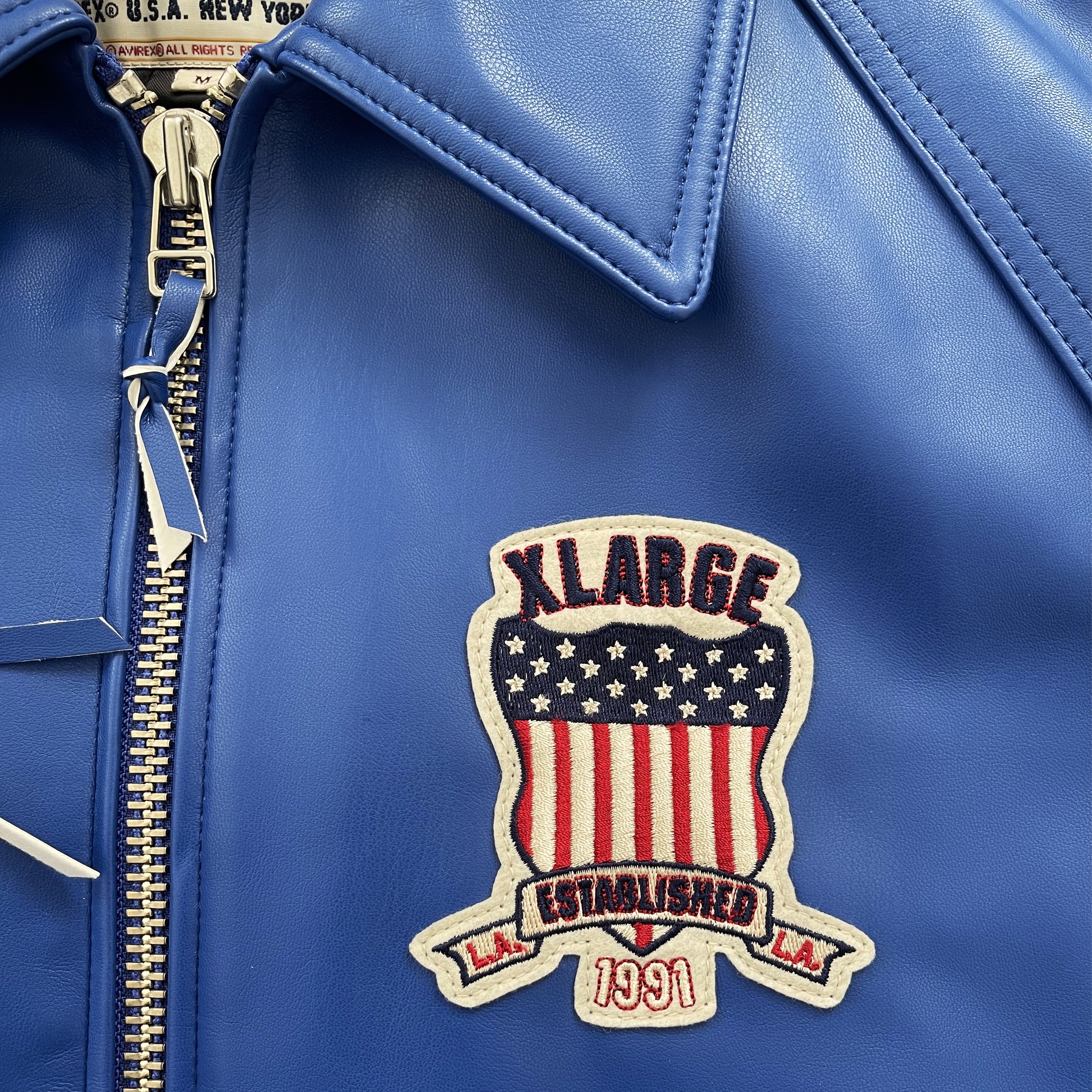 Avirex x XLARGE Leather Varsity Jacket