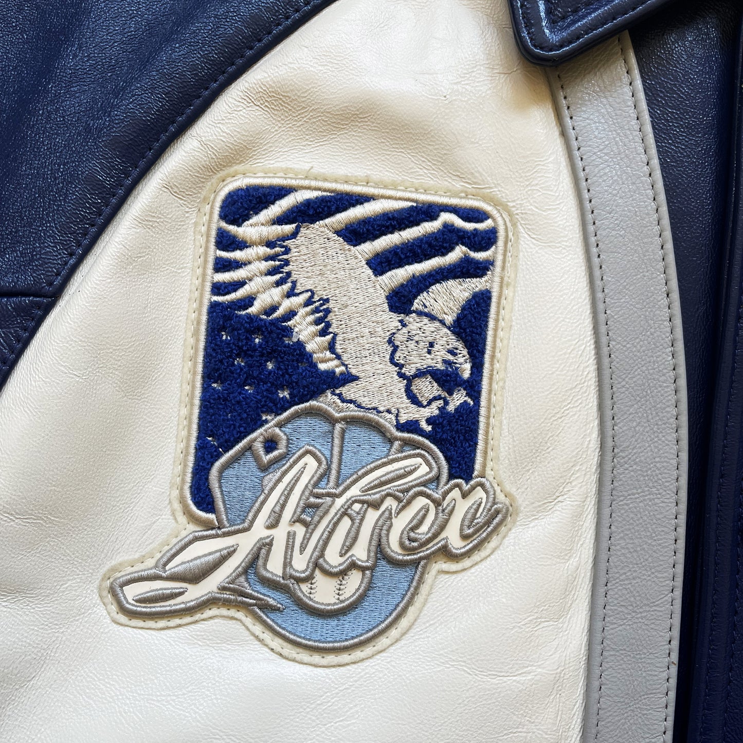 Avirex Champs Leather Varsity Jacket - L