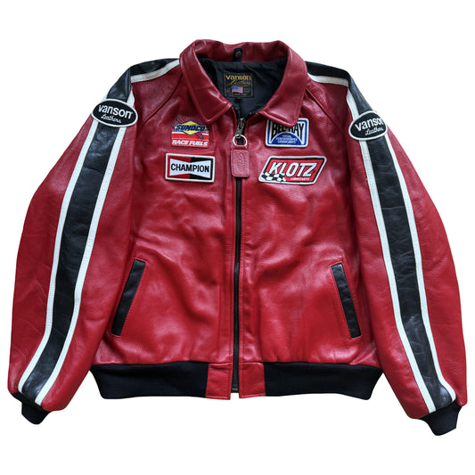 Vanson Leathers Race Team Leather Jacket - XXL