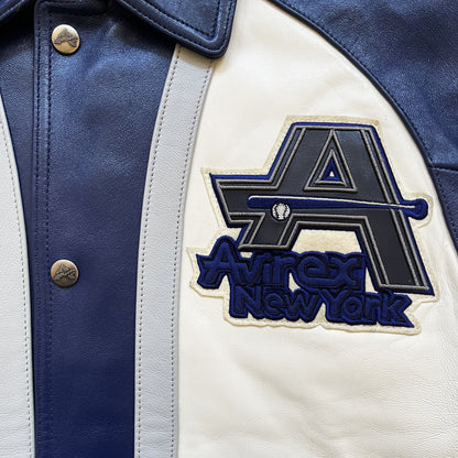 Avirex Champs Leather Varsity Jacket - L