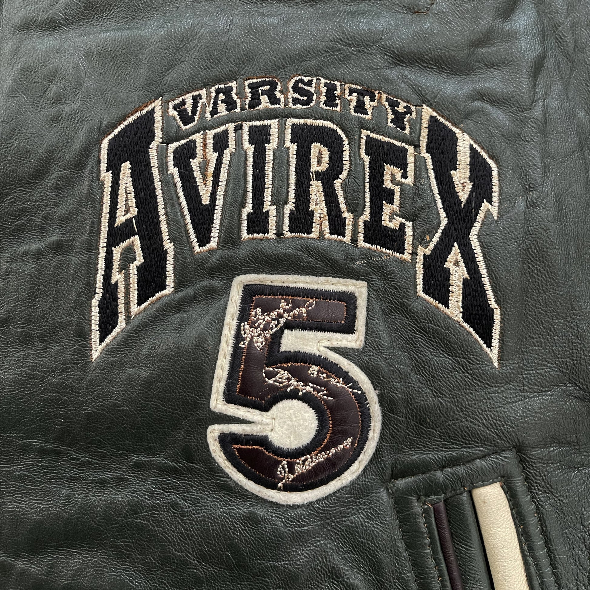 Avirex Leather Varsity Jacket