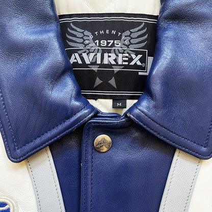 Avirex Champs Leather Varsity Jacket - L