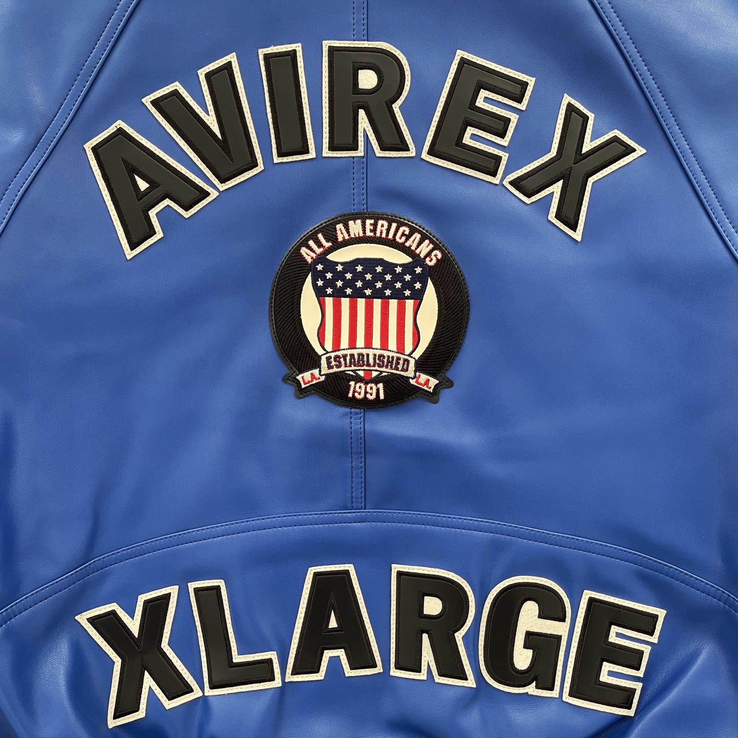 Avirex x XLARGE Leather Varsity Jacket