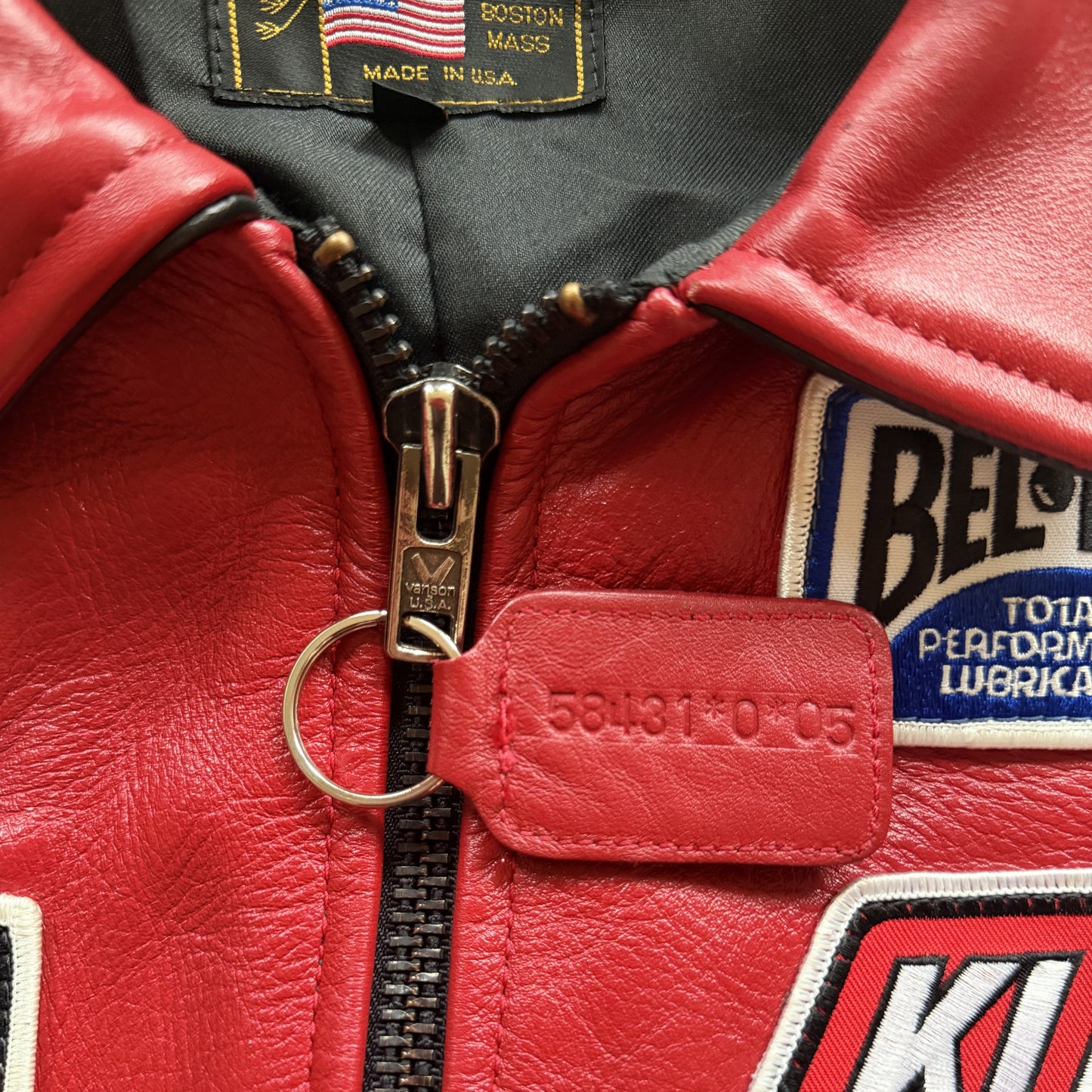 Vanson Leathers Race Team Leather Jacket - XXL