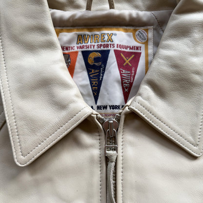 Avirex USA 'Icon' Leather Varsity Jacket - XL