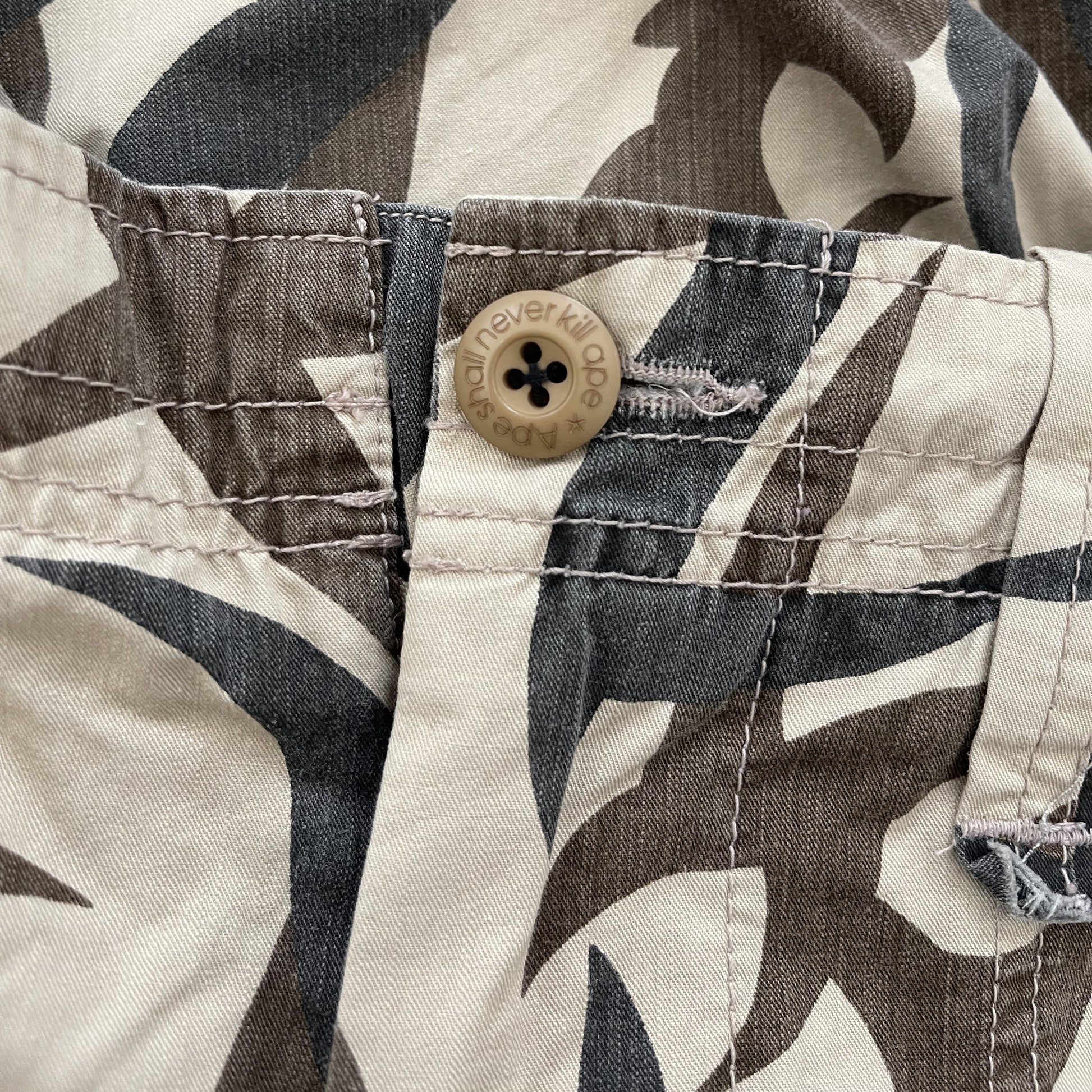 Bape Tribal Camo Cargo Shorts