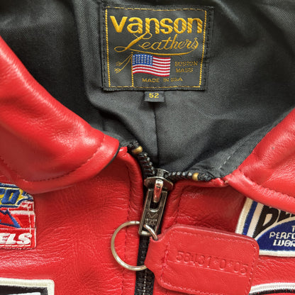 Vanson Leathers Race Team Leather Jacket - XXL