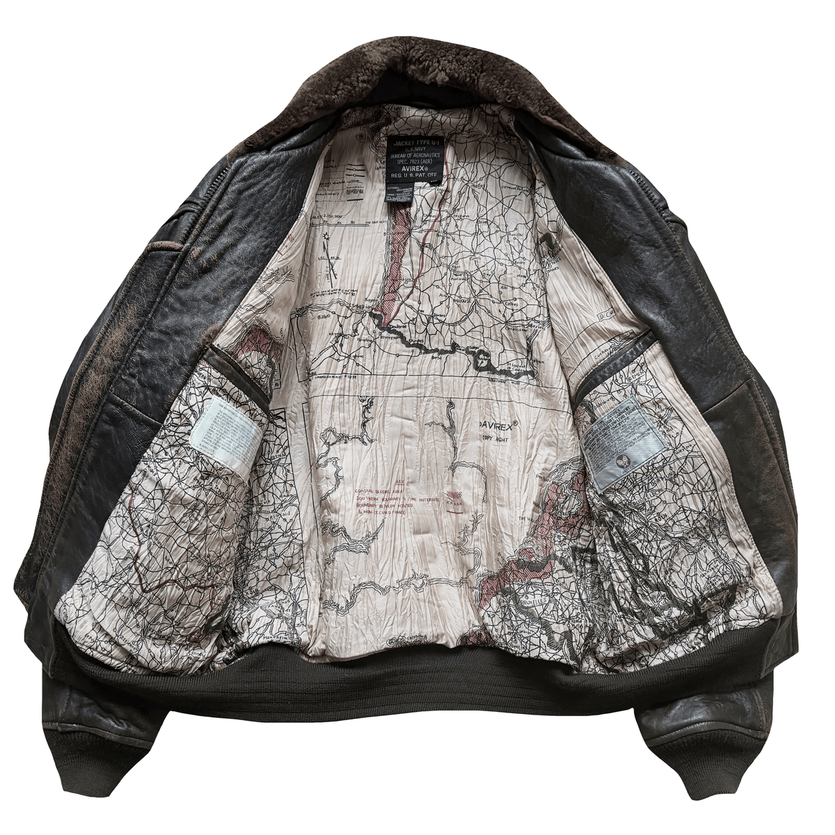 Avirex 1991 Top Gun Gavelston G-1 Flight Jacket - XS/S