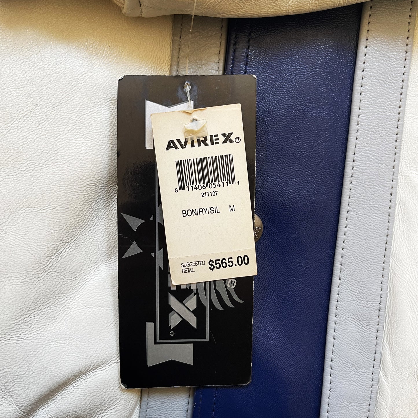 Avirex Champs Leather Varsity Jacket - L