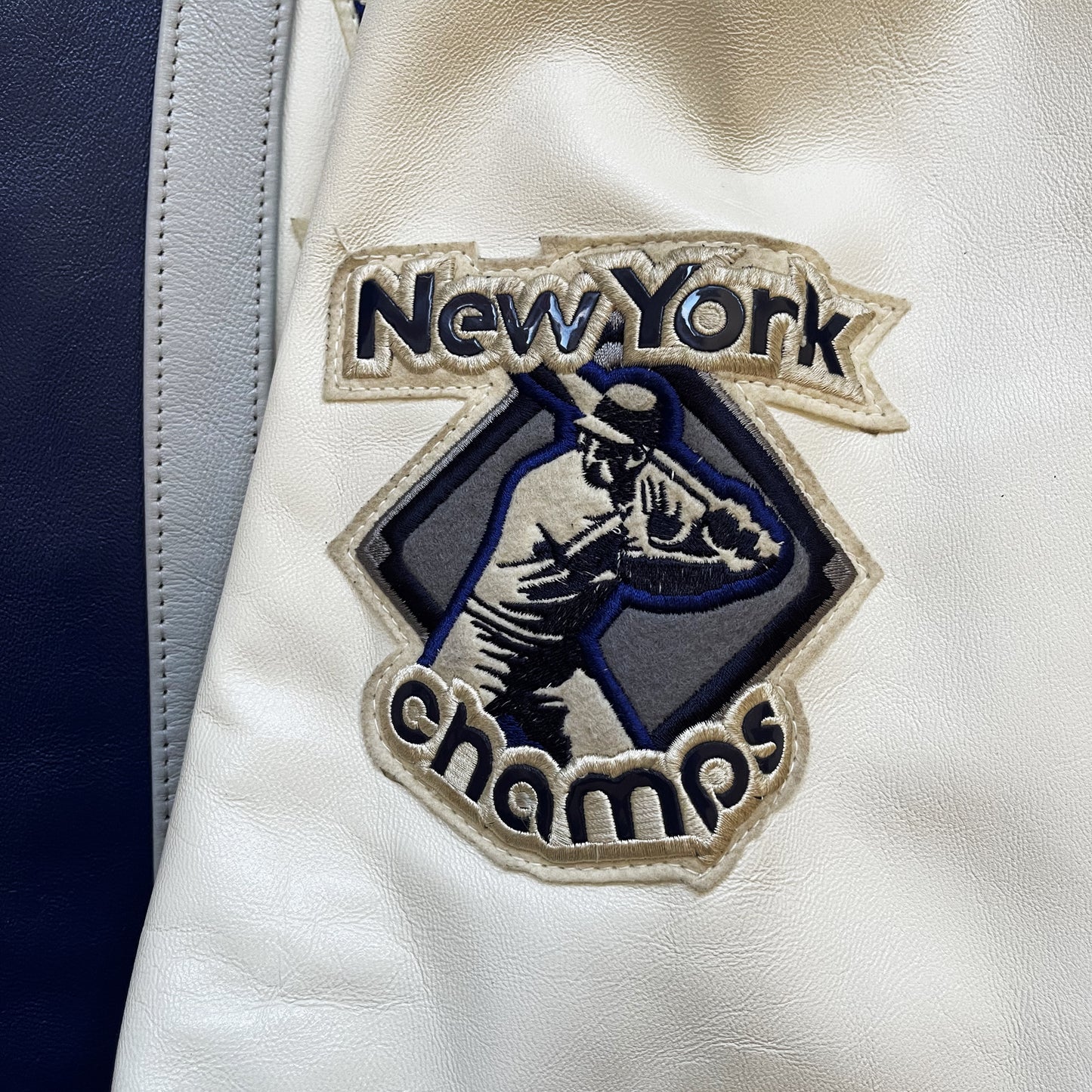 Avirex Champs Leather Varsity Jacket - L