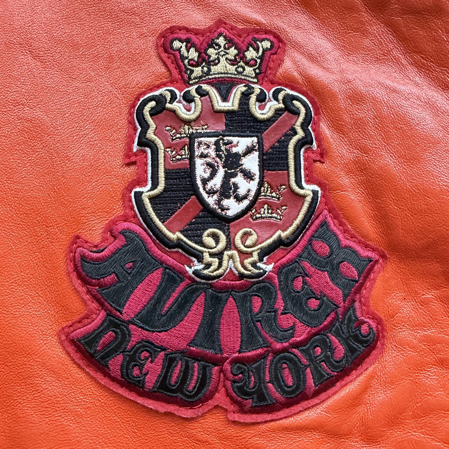 Avirex 'New York Lions' Leather Varsity Jacket - XL