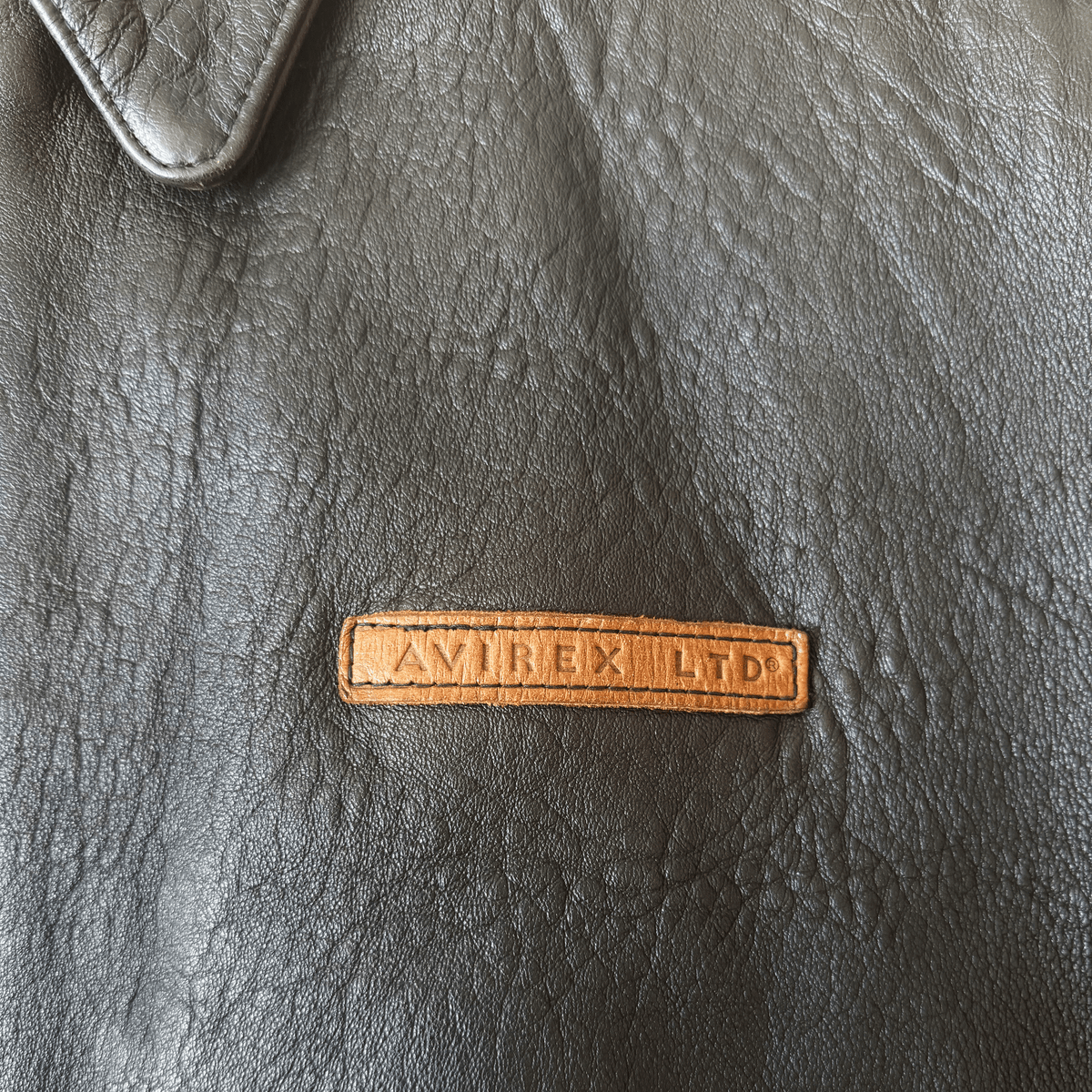 Avirex 'My Aim Is True' 1989 A2 Leather Flight Jacket - M / L