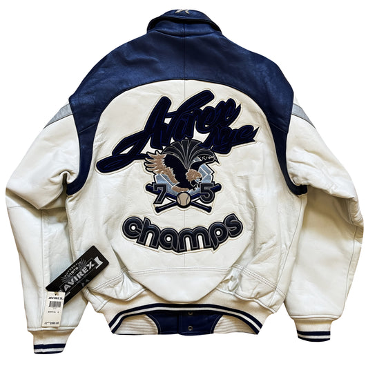 Avirex Champs Leather Varsity Jacket - L