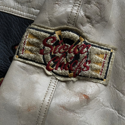 Avirex 'Sioux Chiefs' Leather Varsity Jacket - M