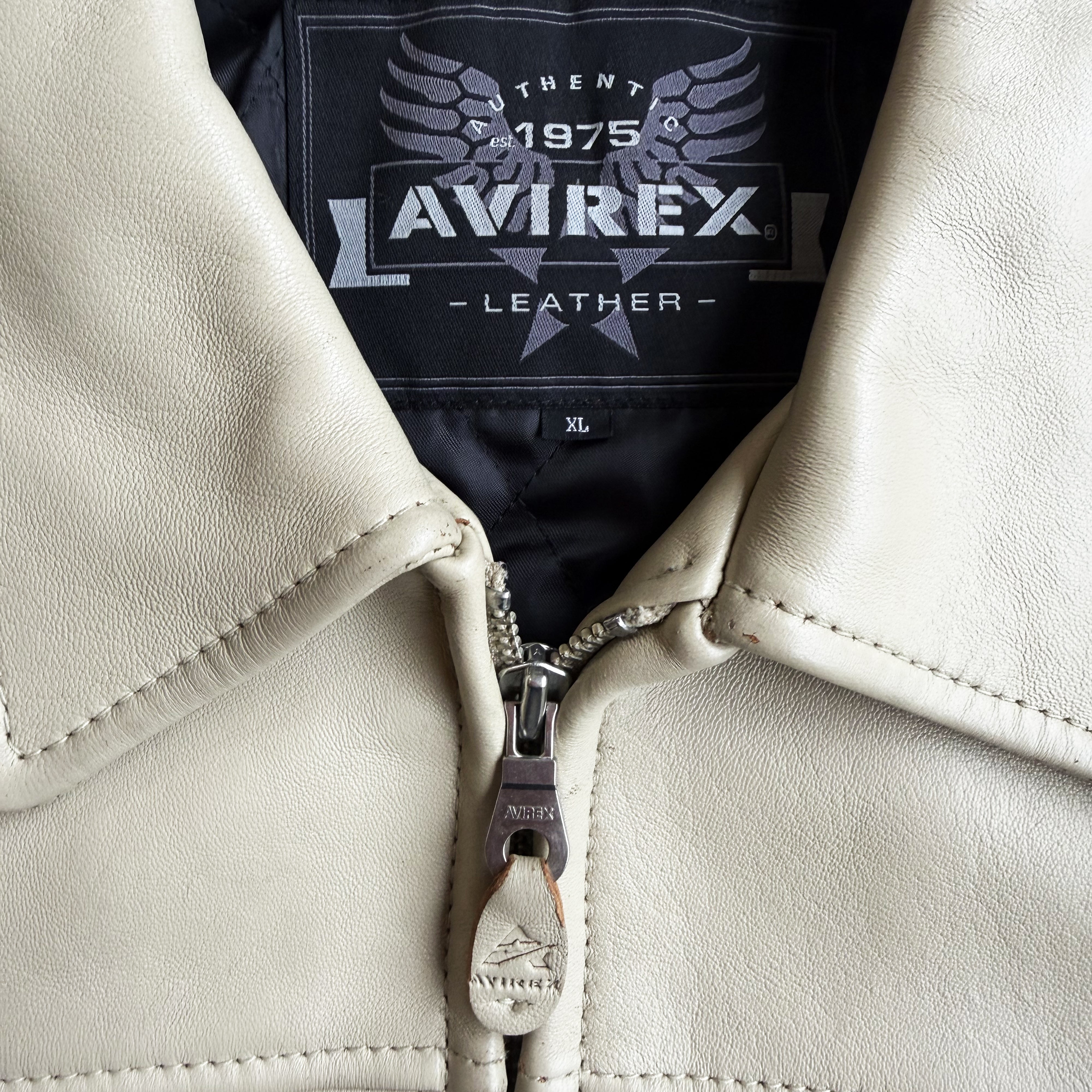 Avirex Hand Painted Snake & Dragon Leather Jacket - XL – The Holy