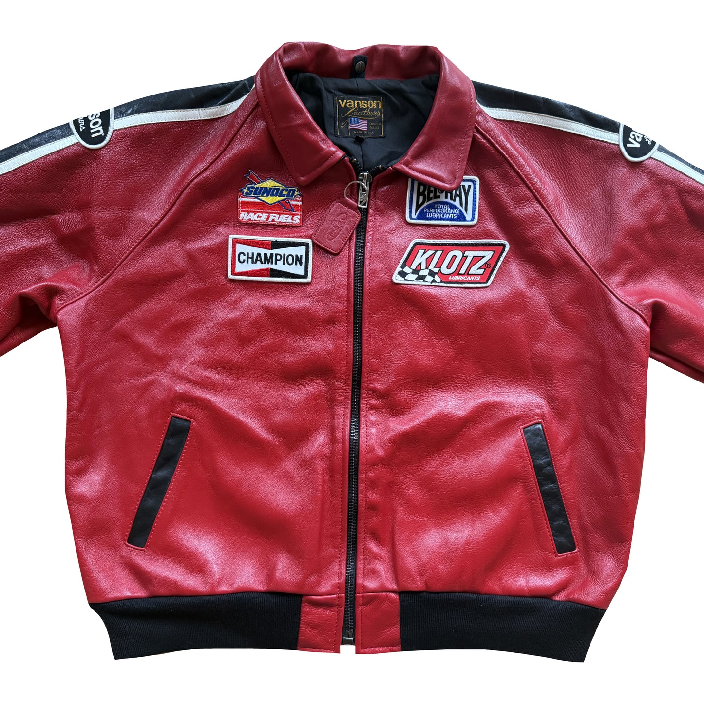 Vanson Leathers Race Team Leather Jacket - XXL