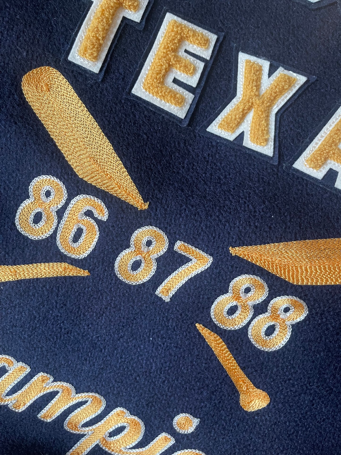 Whitesville 'Texas Baseball' Varsity Jacket - L