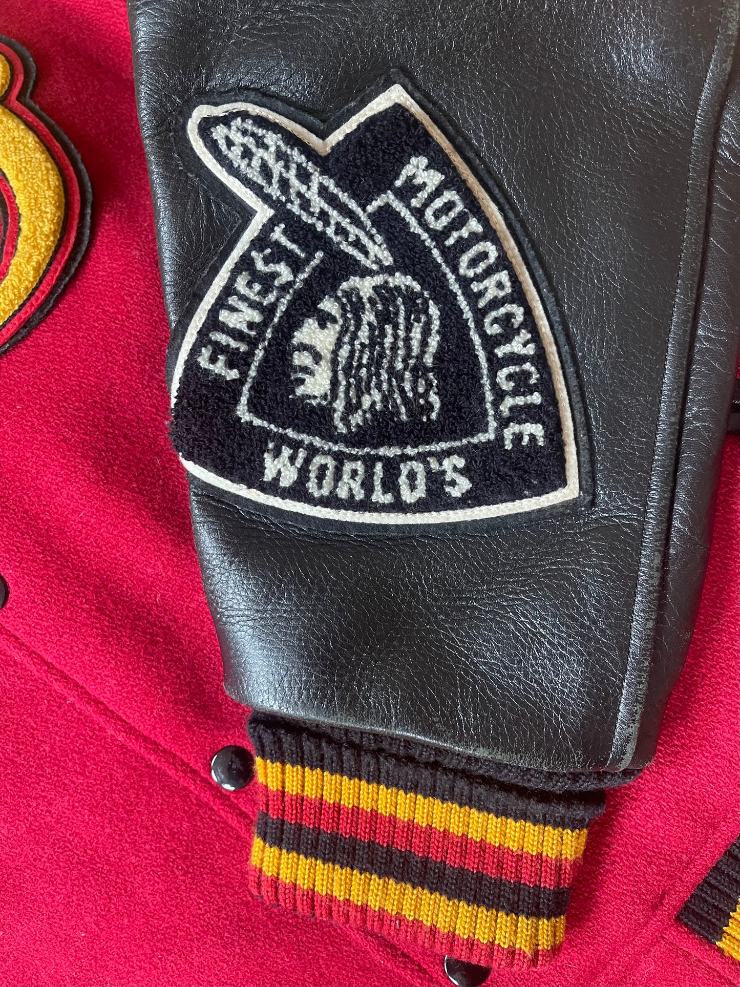 Indian Motorcycle 'Chief Ace' Varsity Jacket - M