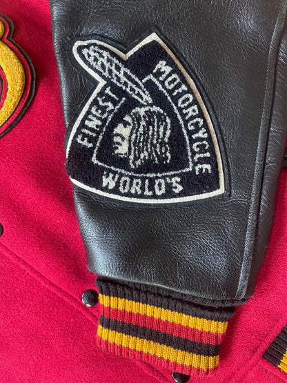 Indian Motorcycle 'Chief Ace' Varsity Jacket - M