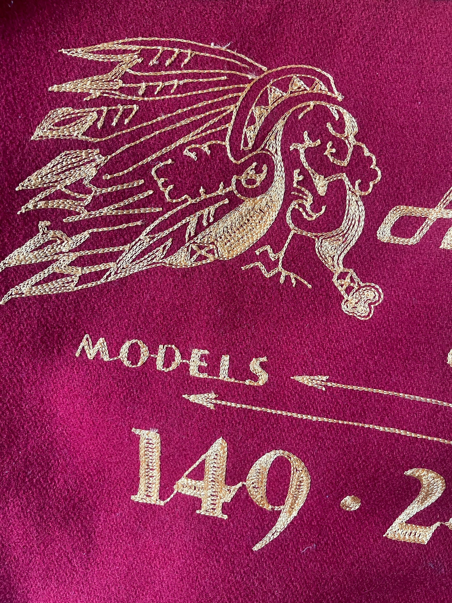 Indian Motorcycle 'Chief Ace' Varsity Jacket - M