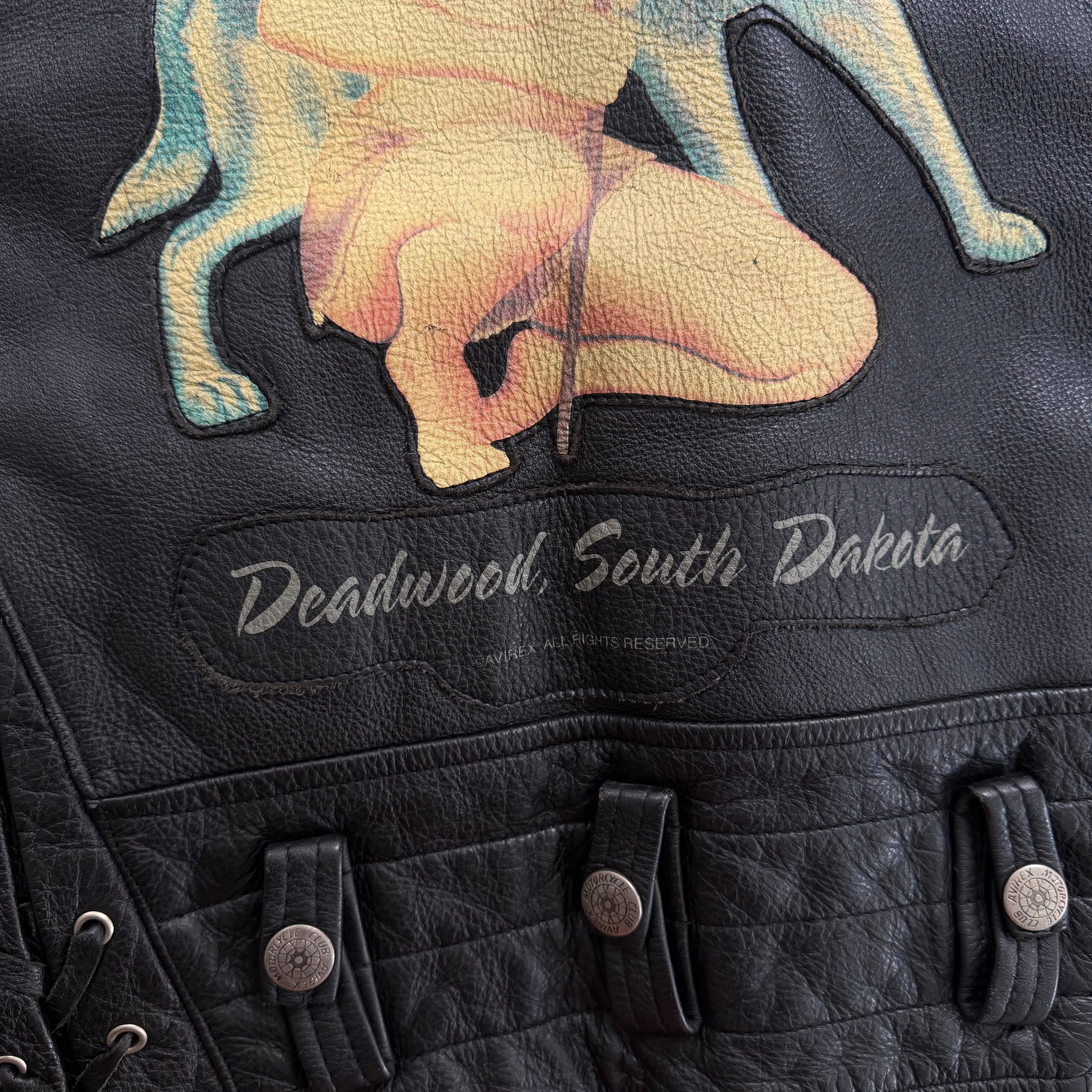 Avirex Howling Wolf Leather Biker Jacket - S – The Holy Grail