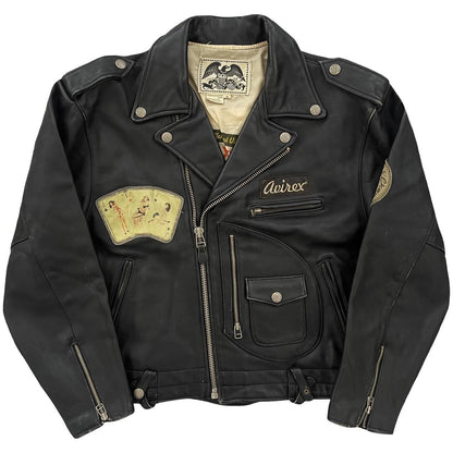 Avirex Leather Biker Jacket