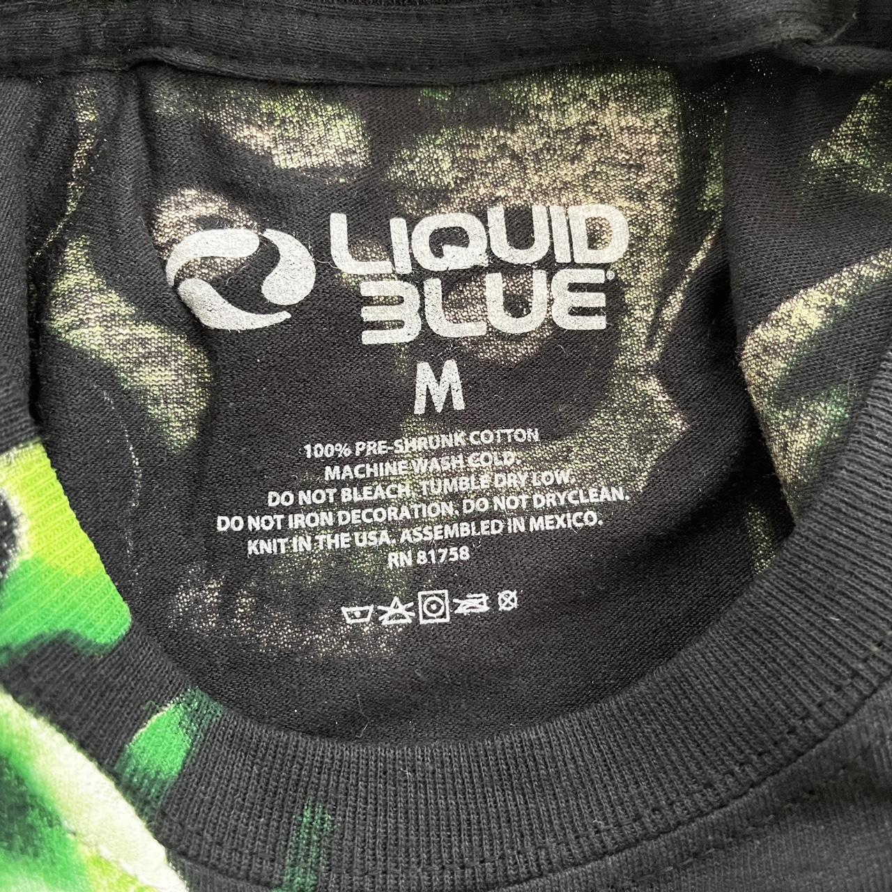 Liquid Blue Skull Pile T-Shirt