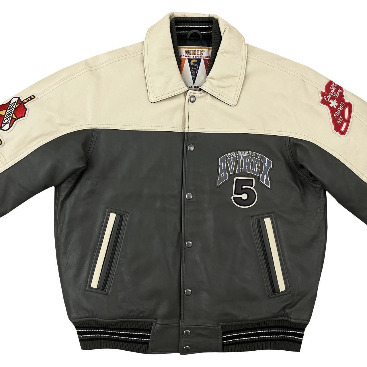 Avirex Wildbears Leather Varsity Jacket - XL