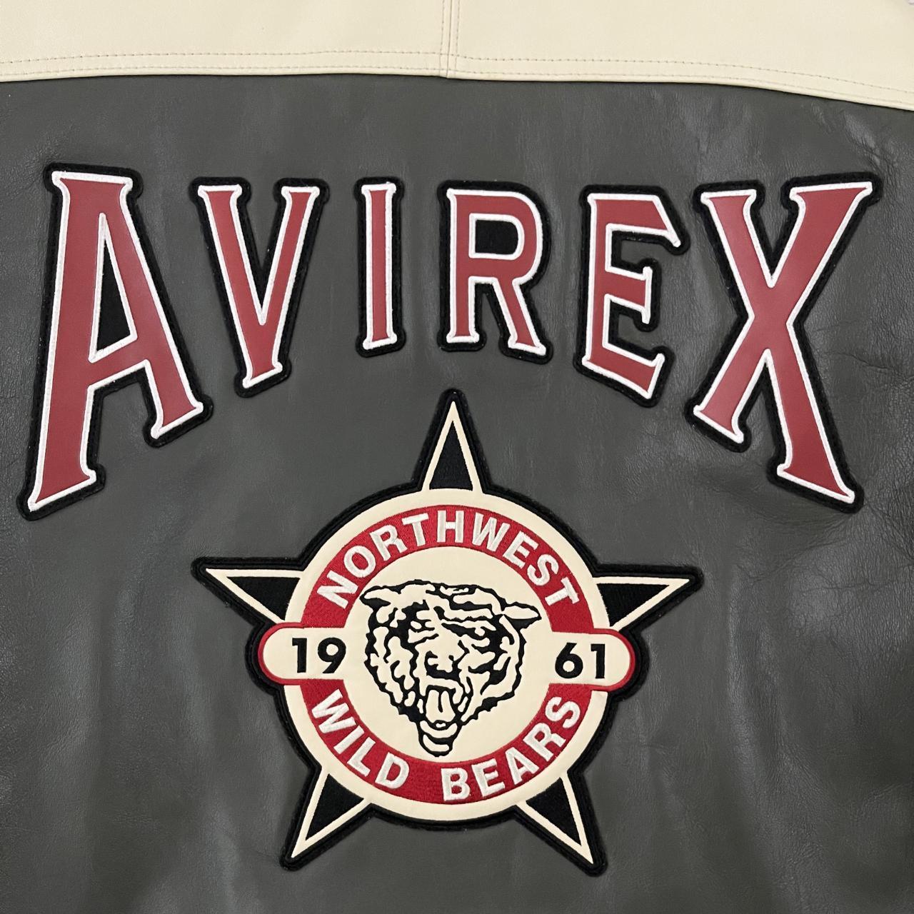 Avirex Wildbears Leather Varsity Jacket - XL