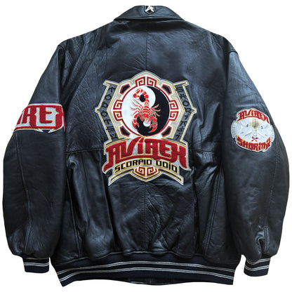 Avirex 'Kajukenbo' Martial Arts Leather Varsity Jacket - XXL