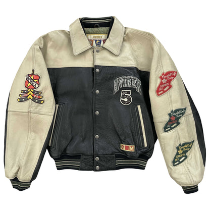 Avirex Wildbears Leather Varsity Jacket 