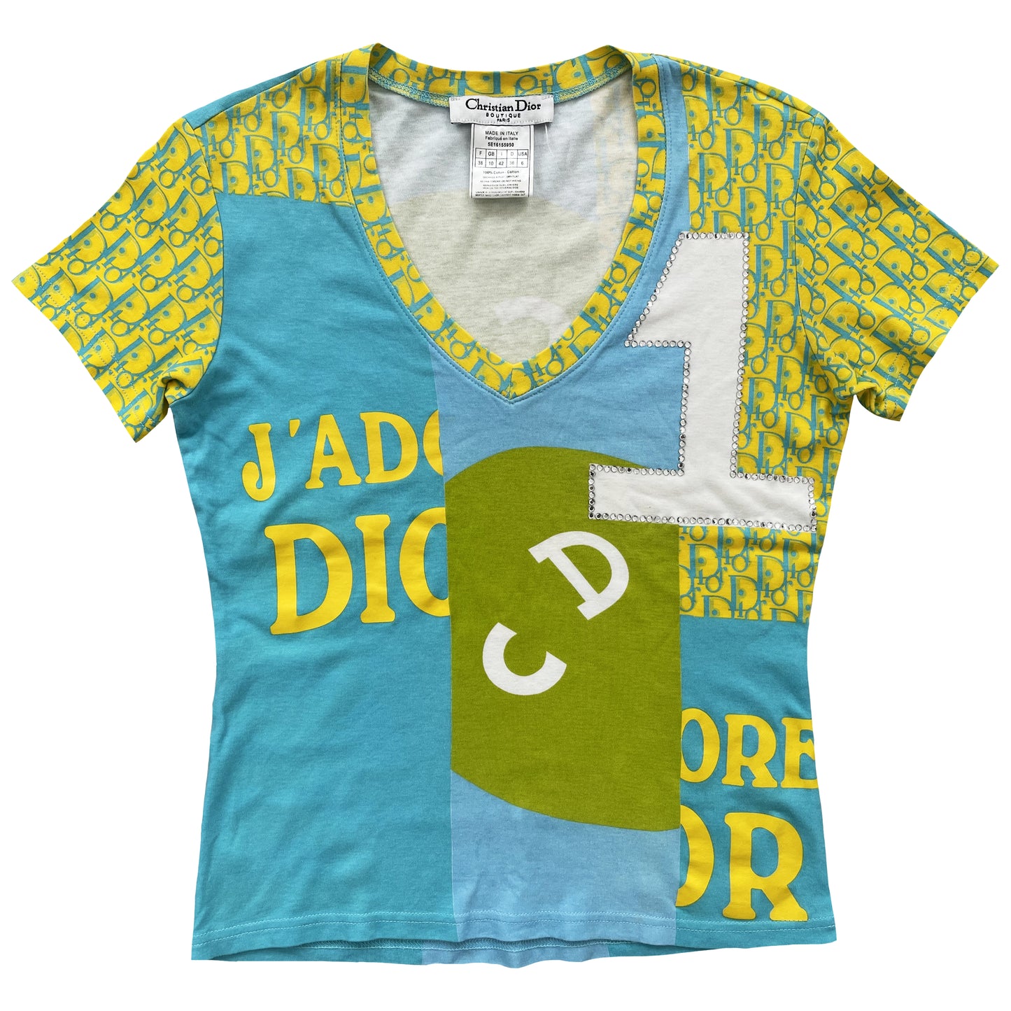 Christian Dior J'adore Dior Patchwork T-Shirt