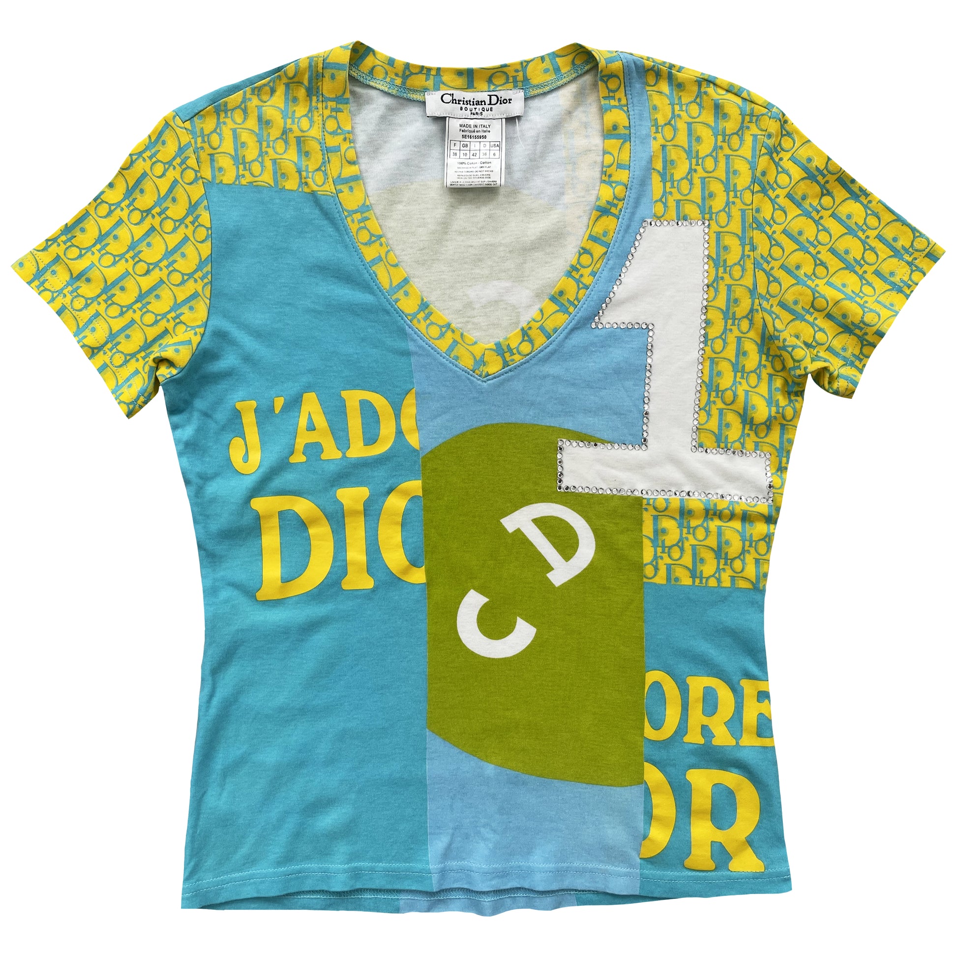 Christian Dior J'adore Dior Patchwork T-Shirt