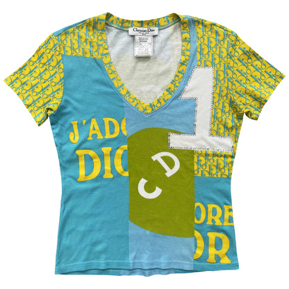 Christian Dior J'adore Dior Patchwork T-Shirt