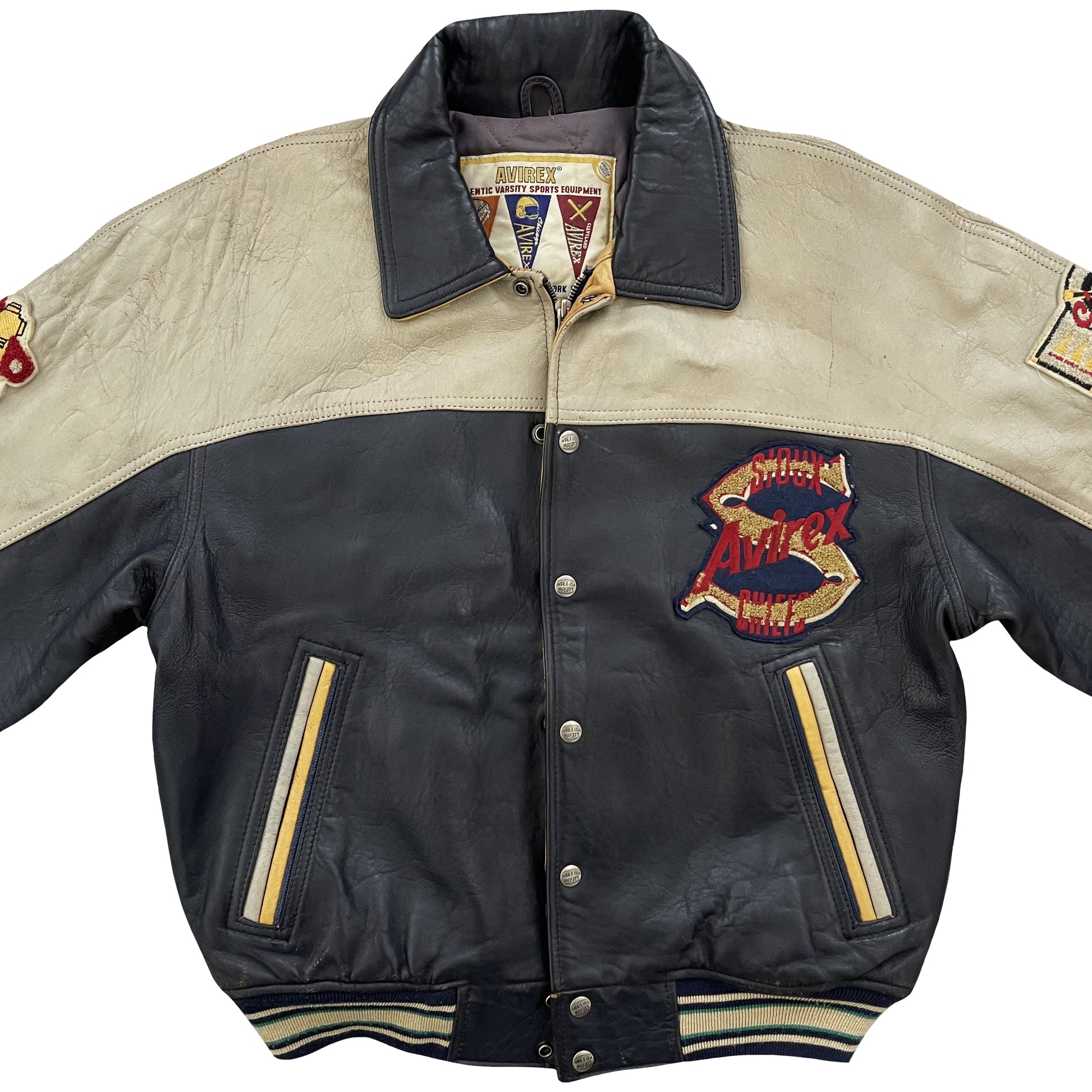 Avirex Leather Varsity Jacket