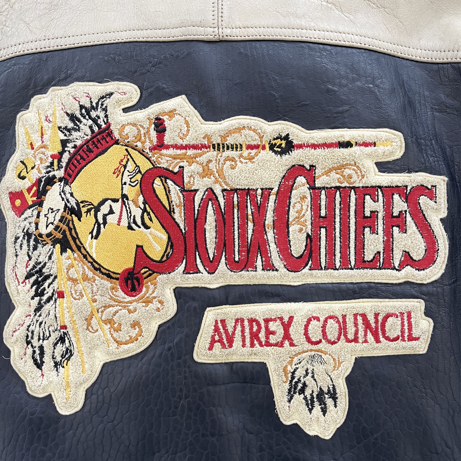 Avirex Leather Varsity Jacket