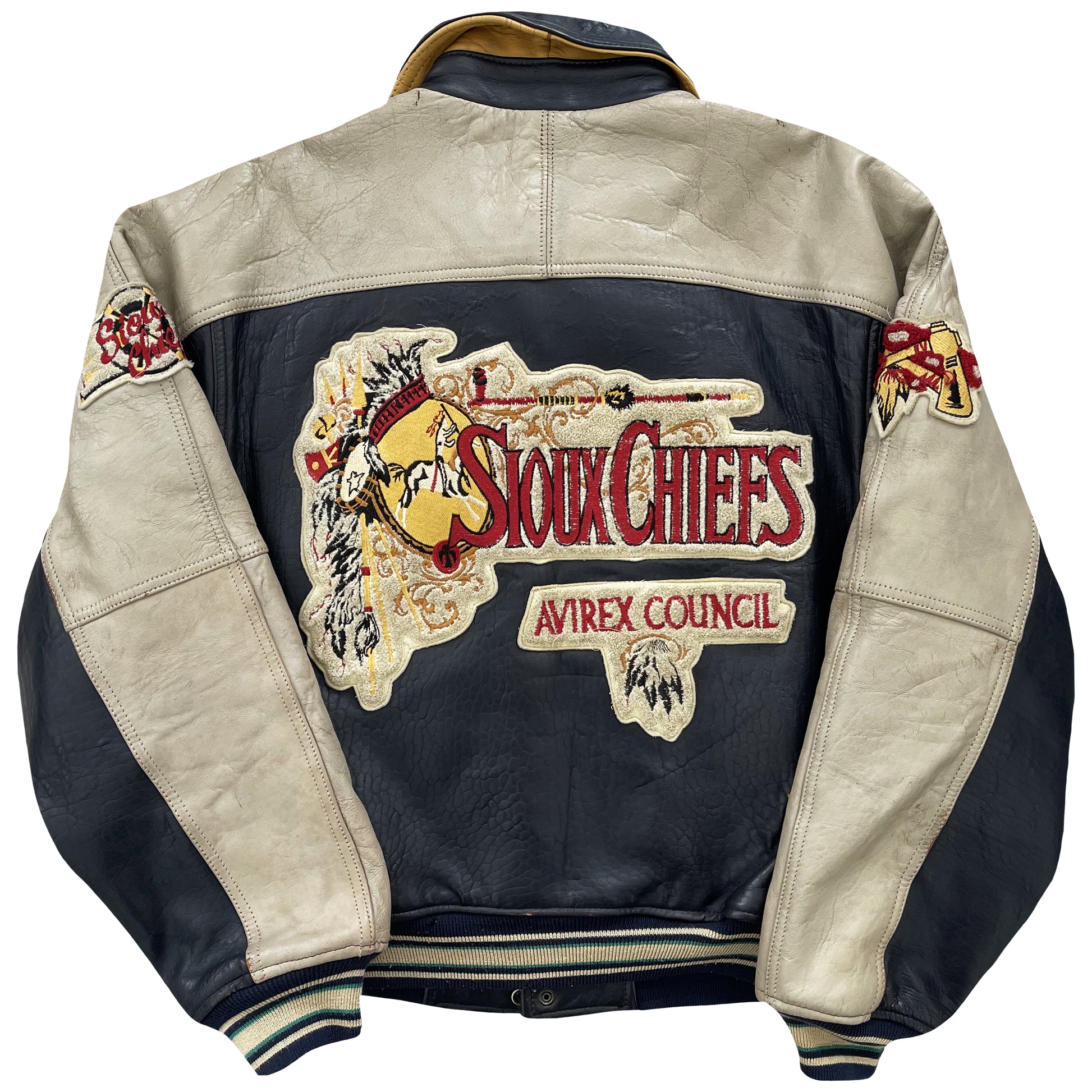 Avirex Leather Varsity Jacket