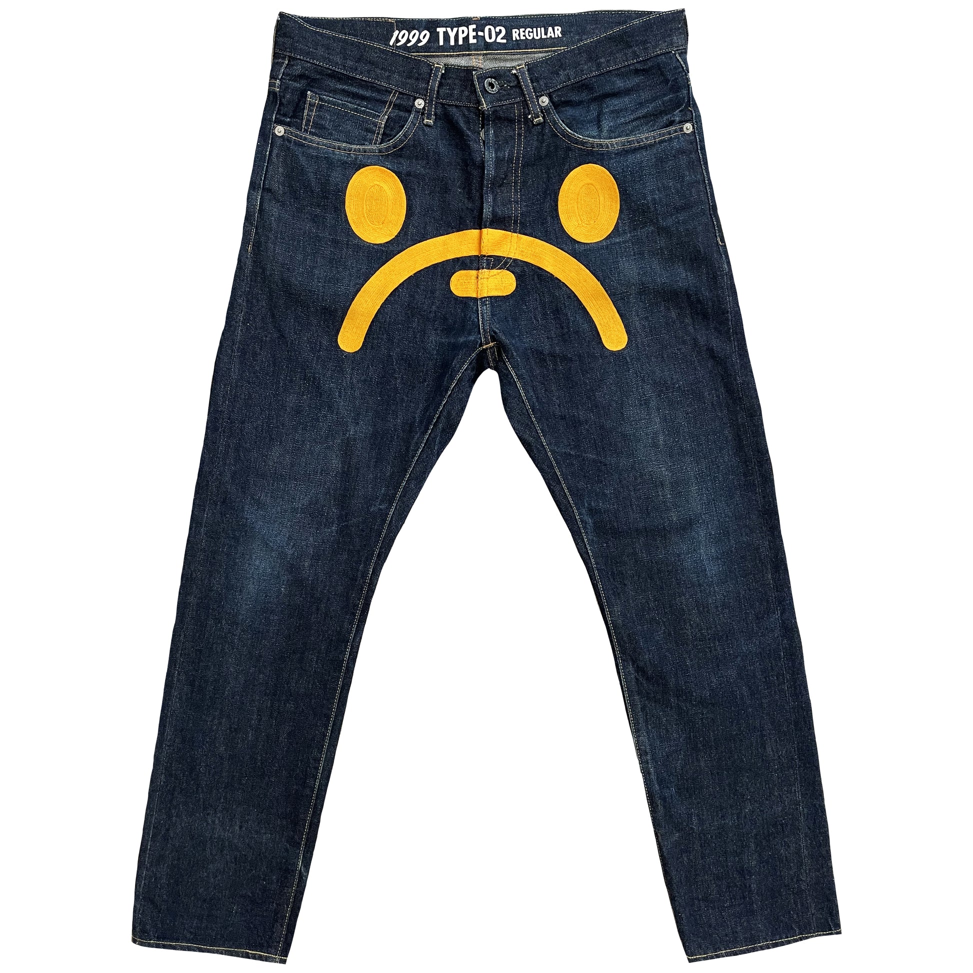 Bape Sad Face Jeans