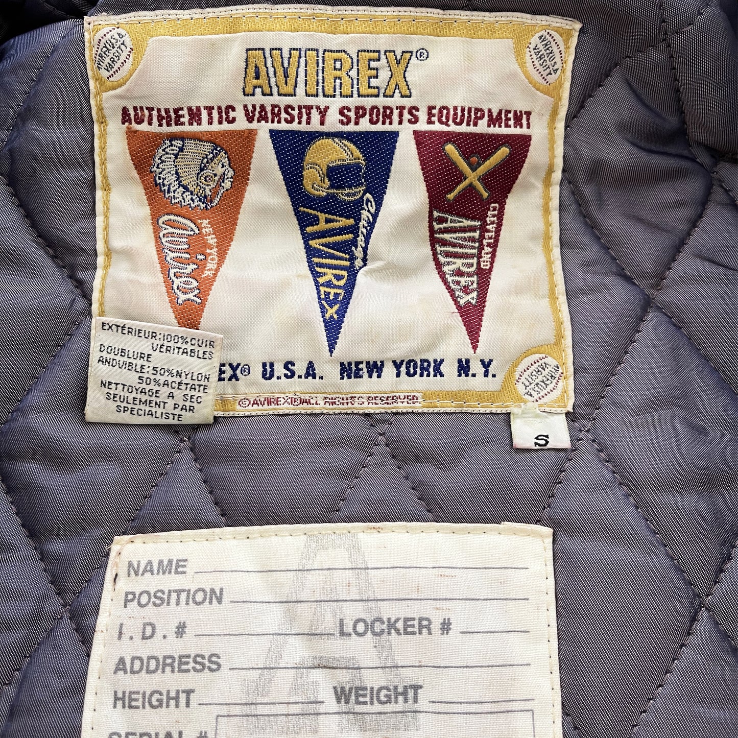 Avirex Leather Varsity Jacket