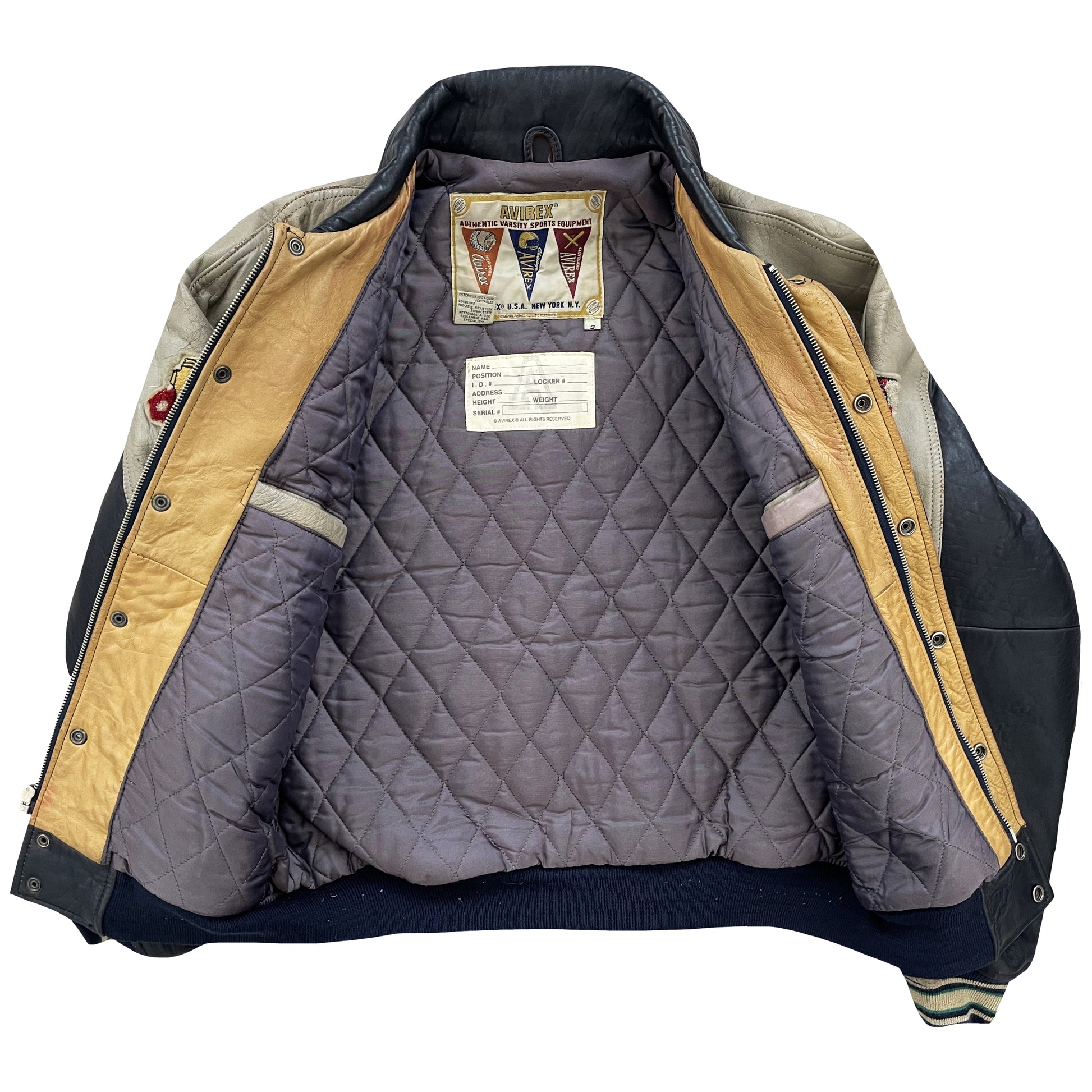 Avirex Leather Varsity Jacket