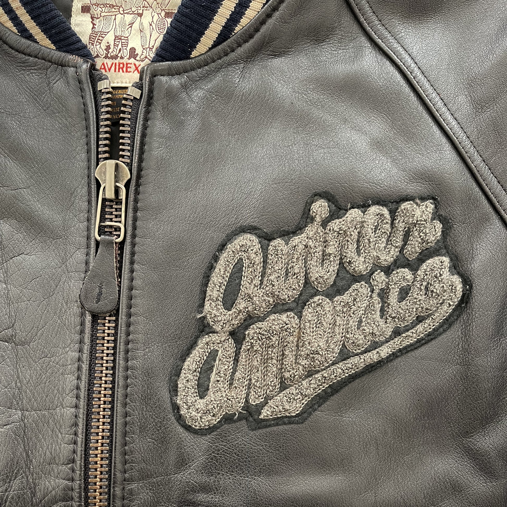 Avirex Leather Bomber Jacket
