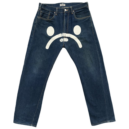 Bape Sad Face Jeans