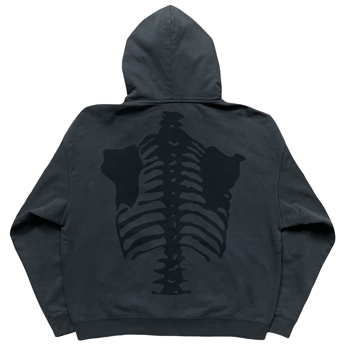 Vanson Leathers Distressed Skeleton Hoodie - L