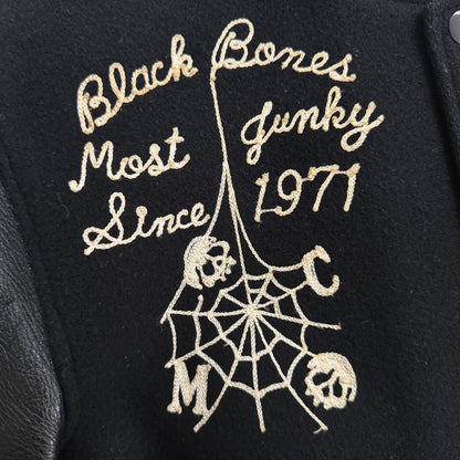 Whitesville 'Black Bones' Varsity Jacket - M