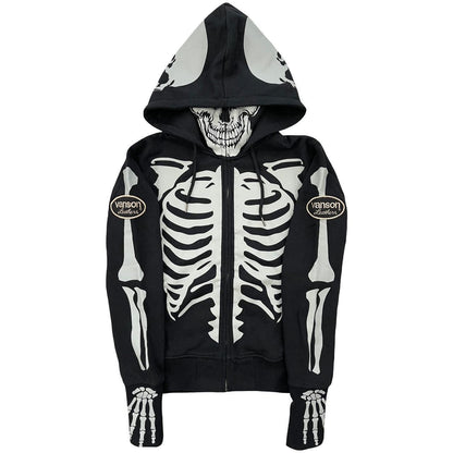 Vanson Skeleton Hoodie