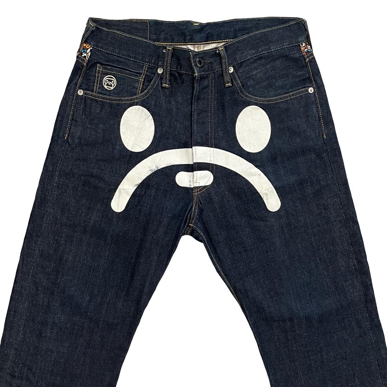 Bape Sad Face Jeans